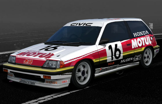 Gran Turismo 5 - Honda MUGEN MOTUL CIVIC Si Race Car '87