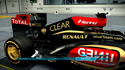 F1 2013 Menu - Screenshot PC