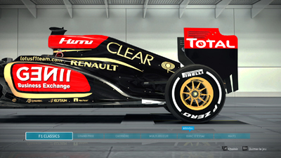 F1 2013 Menu - Screenshot PC