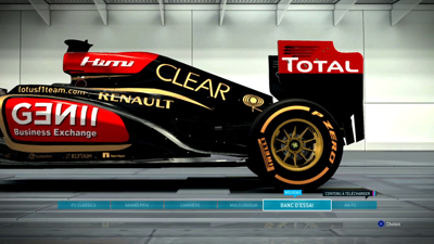 F1 2013 Menu - Screenshot PC