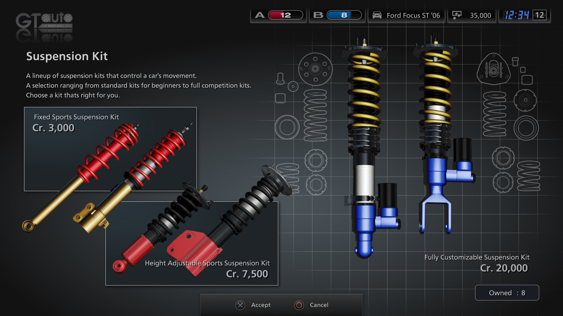 modification des suspensions